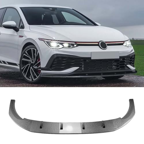 SXRegalium 車用フロントバンパー スプリッター スポイラー ディフューザー リップ VW Golf 8 MK8 GTI CS R 2020 2021 2022 2023 2024 スタイリング ボディキット 外装アクセサリー カーボンファイバール
