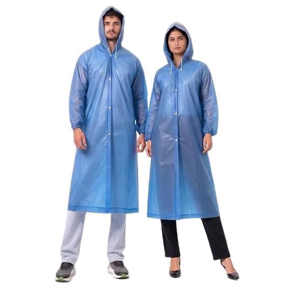 EVA Poncho Raincoat for Men & Women, Lightweight Waterproof Coat with Hood-image-41