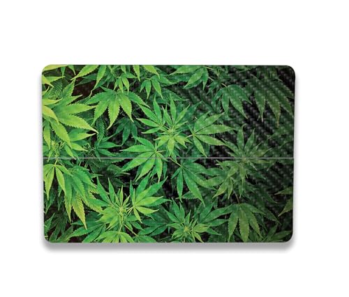 Image of MightySkins Carbon Fiber Skin Compatible with Microsoft Surface Laptop Studio 2 (2023) Full Wrap Kit - Weed | Protective, Durable Textured Carbon Fiber Finish | Easy to Apply | Made in The USA