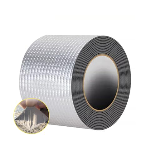 Image of Butyl Tape, Waterproof RV Sealant Tape Butyl Rubber UV-Resistant Roofing Tape for Camper Marine Boat Truck Window Glass Roof Leak Patching Pipe Sealing (33ft x 4in)