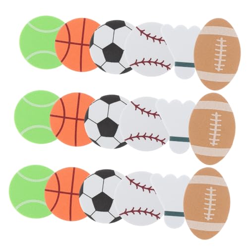 HOOTNEE 1 Pack Autocollants Eva Ballons de Sport Mixte pour Fête Thème Sport Chambre Déco Événement Stickers Décoratifs Faciles à Nettoyer Plusieurs...