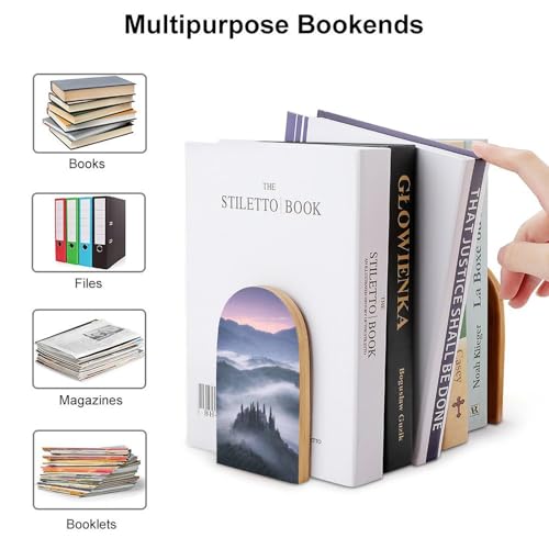 Sujetalibros de madera para libros pesados soporte resistente y decorativo Secret Realm Manor 4