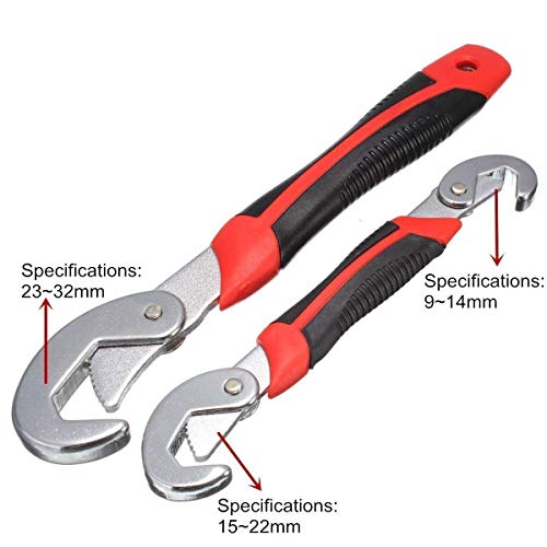 Image of Snap N Grip Auto Adjustable Universal Wrench | All in One Multipurpose Auto Adjustable Universal Pakkad | Wrench Spanner Set Stainless Steel Socket Adjustable Spanner 9mm to 32mm Works