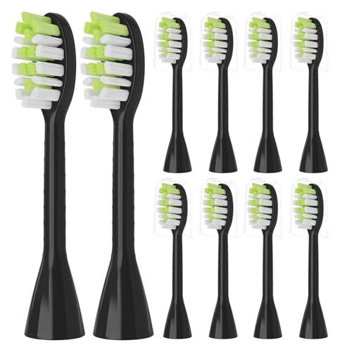 4/10pcs Toothbrush Replacement Heads,Compatible For Philips One Series Sonicare Rechargeable HY1200/06 BD1003/AZ(Black)