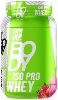 Whey Isolado 900g Iso Pro Sabor Morango Go Body Suplementos