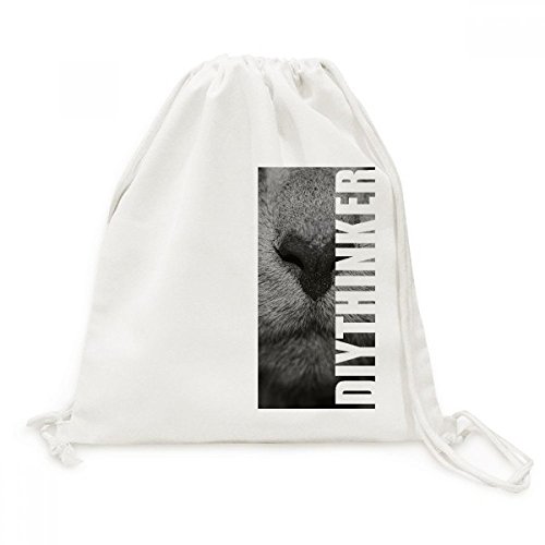 Sac de sport à cordon chat en toile pour éviter l'encombrement
