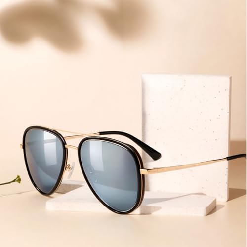 Classic Pilot Polarized Sunglasses for Men, Metal Frame, Nylon Lenses, Silicone Nose Pads4