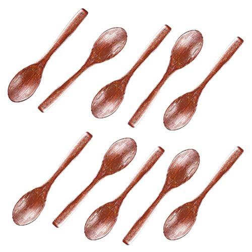 Foyara Kleine Salzlöffel, aus Massivholz, handgefertigt, 12,7 cm, 10 Stück Cover