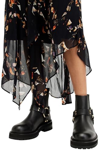 Women's Maddie Ankle Length Leather Biker Boots2