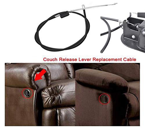 2/PK, Sofa Recliner Cable Metal Recliner Chair Sofa Couch Handle Release Lever Replacement Cable Lever Pull Handle Replacement Parts for Ashley,Major Recliner and Most Brands