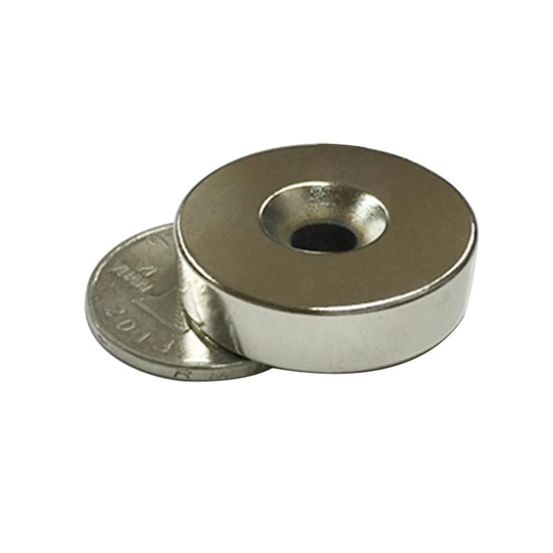 Imán de neodimio de disco N35, imanes de anillo potentes y fuertes, imán permanente de tierras raras, hoja redonda de 10/14/15/30mm (Color : 10x6-4mm(10pcs))