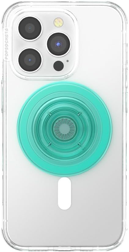 Image of PopSockets Phone Grip for MagSafe, Magnetic Holder, Phone Stand - Translucent Mint