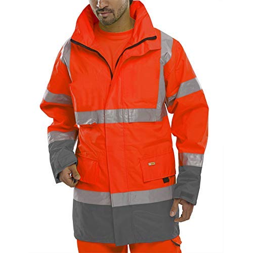 Veste BD109 RE/GY XL pour rester visible et protégé face au trafic