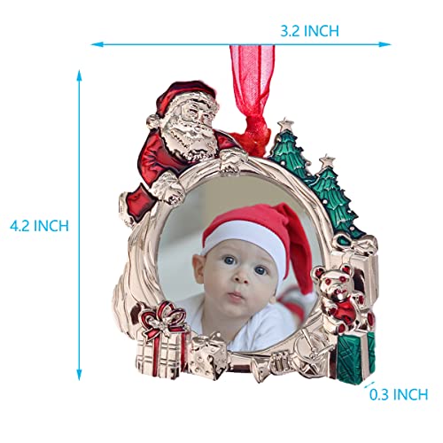 Christmas Tree Ornaments Home Decor Christmas Holiday Keepsake Gift Xmas Gifts Decorations Pendant With Can Insert Photos (Santa Claus) #TOP1