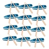 Compact et cadeau : sa petite taille rend ce mini bateau à facile à placer n'importe , ce qui constitue une option de cadeau attentionnée et charmante pour occasion, bateau décoratif, petit bateau