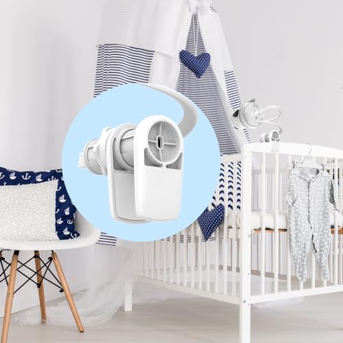 Firskids Baby Monitor Mount Universal Baby Monitor Mount Works for HB6550/ HB65/ ...(White) - Thumbnail 2