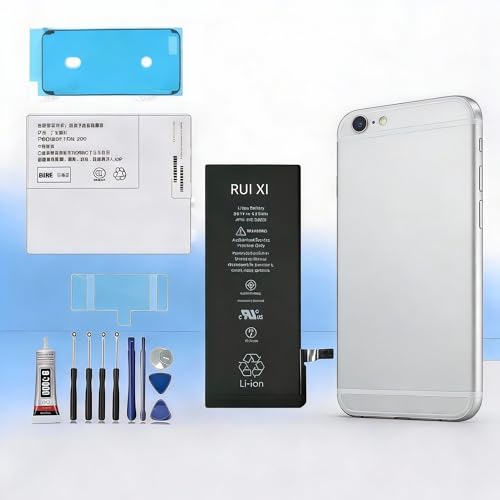 RUI XI Batería compatible con iPhone 6/6 Plus/6S/6S Plus + herramientas gratuitas (para iPhone 6S)