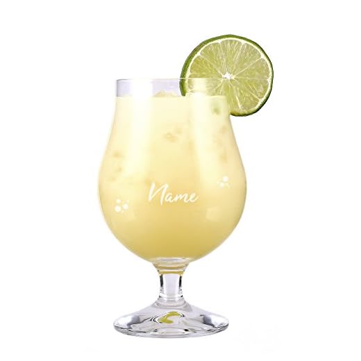 Herz & Heim® graviertes Cocktailglas mit Namen - schönes Glas für Sommergetränke