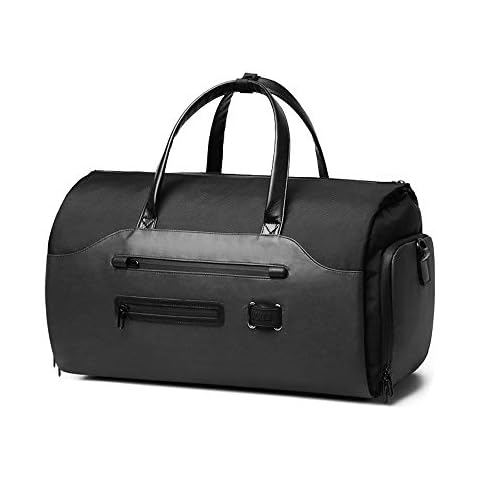 OZUKO Gym Bag Backpack, 4 in 1 Carry-on Garment Bag Large Duffel Bag Suit Travel Bag Weekend Bag Flight Bag Overnight Bag with Shoes Compartment (Black 1) Cover