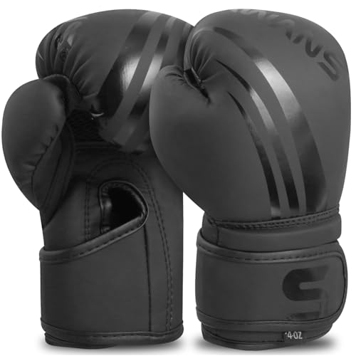 SAWANS Gants de Boxe pour Enfants entraînement MMA garçons Filles 2 oz, 4 6 oz Sparring Kickboxing...