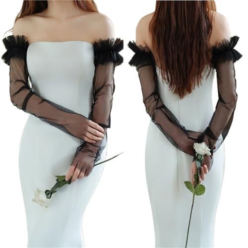 Manche amovible pour robe de mariée plissée idéale pour une cérémonie en plein air