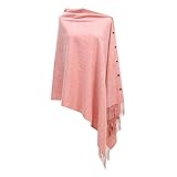 Für Verschiedene Anlässe - Der klassische Stil dieses Schals lässt sich leicht mit Rollkragenhemd, Bluse, Kleid, Nachthemd usw. kombinieren und eignet sich perfekt für Dating, Party, Urlaub oder Abhängen.