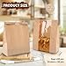 30 pack bread paper bags with window, including 30 homemade bread storage label seal stickers (13.7x8.3x3.5 inches)