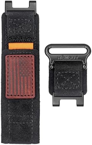hemsut h Watch Bands Compatible with T-Rex/T-Rex 2/T-Rex Pro/T-Rex Ultra, Millitary Soft Suede Leather Strap With Hook and Loop Design and Tools included
