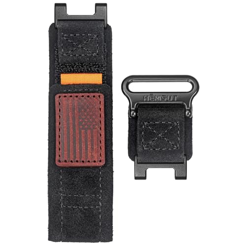 hemsut h Watch Bands Compatible with T-Rex/T-Rex 2/T-Rex Pro/T-Rex Ultra, Millitary Soft Suede Leather Strap With Hook and Loop Design and Tools included