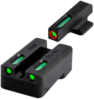 TRUGLO TFX Pro Tritium and Fiber Optic Xtreme Handgun Sights for Kimber 1911 Pistols with Fixed Rear Sight, Black, One Size