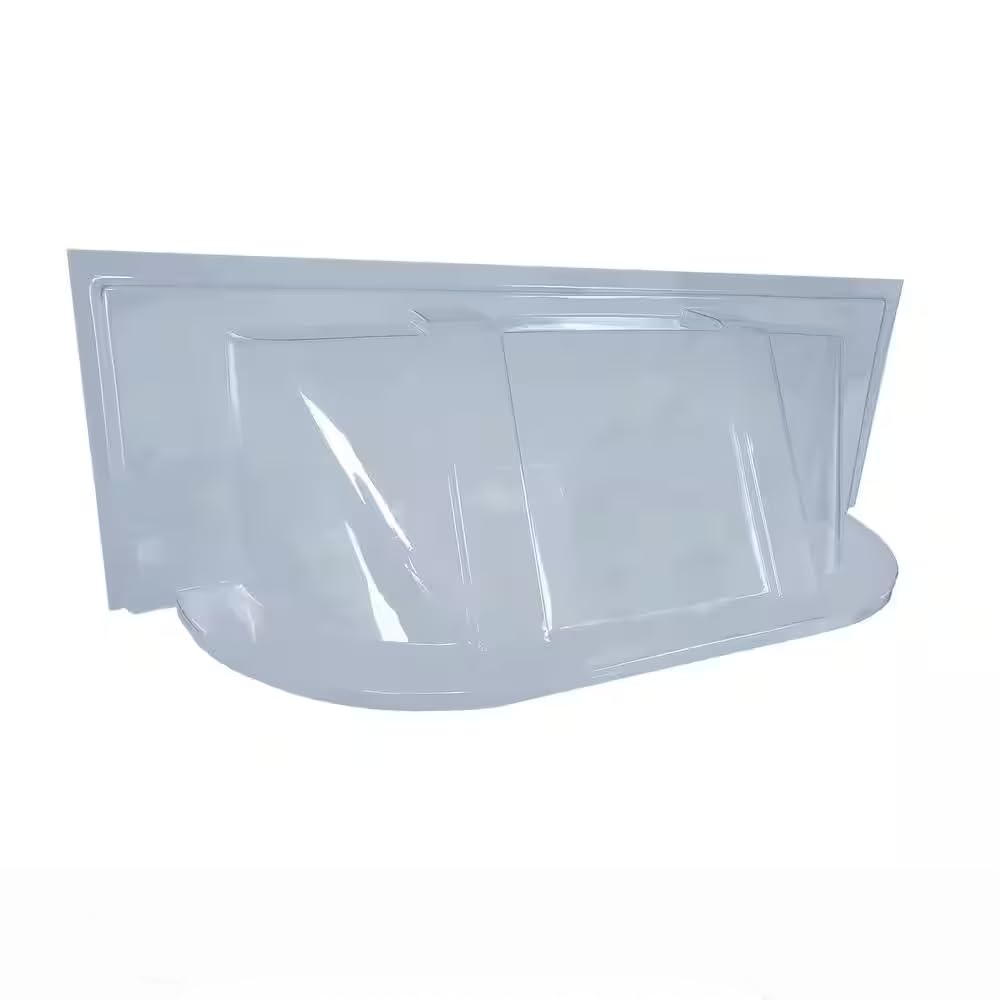 39 in. W X 13 in. D X 15 in. H Economy Straight Bubble Window Well Cover