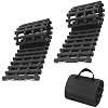 Gardenpal 80CM 2PCS Tire Traction Mat, Portable Emergency Devices for Snow, Heavy-Duty Rubberized Emergency Car Recovery Snow Ramps Tire Traction Tool (31.5 in/2pcs)