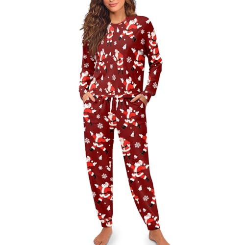Image of Womens Lounge Set Long Sleeve Soft Pajama Sets