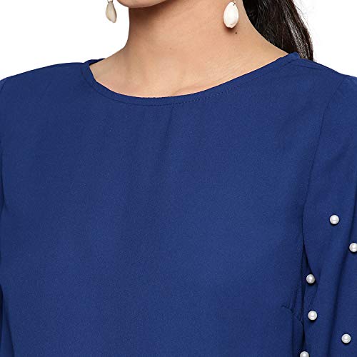 Image of Harpa Women Round Neck Solid Top