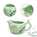 DELIFUR Celadon Handcrafted Porcelain Tea Set Lotus Theme Porcelain Tea Pot Covered Teacup Gongdao Cup From China (Gongdao mug)
