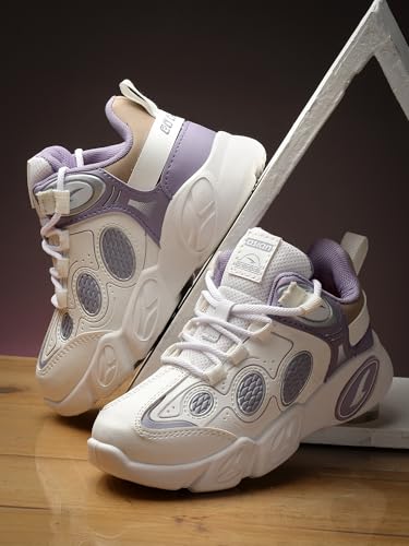 Image of ASIAN Kids VISION-01 Stylish Casual Chunky Sneakers with Laces for Boys, Trendy and Comfortable Shoes Perfect, Walking, and Outdoor Play, Lightweight and Durable Design Suitable for Kids