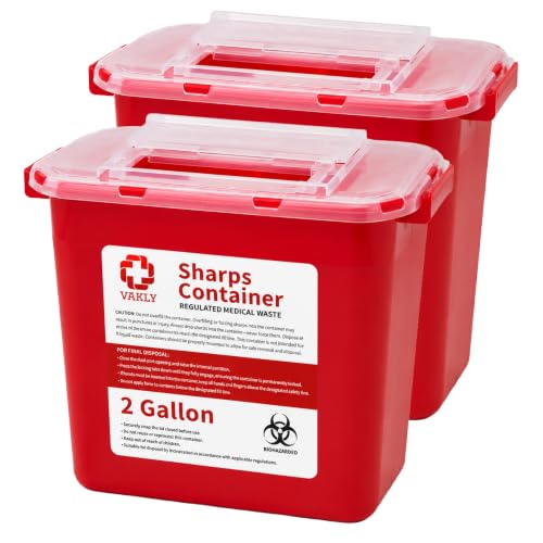 Vakly Sharps Container 2 Gallon