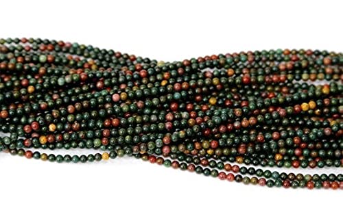 Blood stone jasper round beads pour créer un bracelet lithothérapie