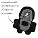 Diono Cuddle Soft 2-Pack 2-in-1 Baby Head Neck Body Support Pillow for Newborn Baby Super Soft Car Seat Insert Cushion, Perfect for Infant Car Seats, Convertible Car Seats, Strollers, Black Storm