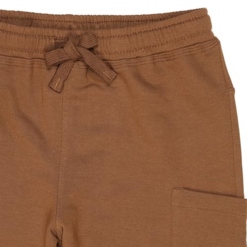 Image of Alan Jones Clothing Boys Regular Mid Rise Solid Plush Pants with Pockets