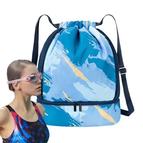 Sac à dos piscine fini les vêtements mouillés après le sport