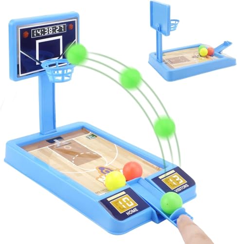 HENGBIRD Gioco da basket per desktop con dita, basket, flipper, dita, gioco di basket, mini dito giocattolo da basket, basket per 5, 6, 7, 8, 9 anni, ragazzi e ragazze