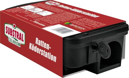 Substral Celaflor Ratten-Köderstation, 1 St., zur sicheren Ausbringung von Ratten-Ködern, mit Schlüssel zum Verschließen