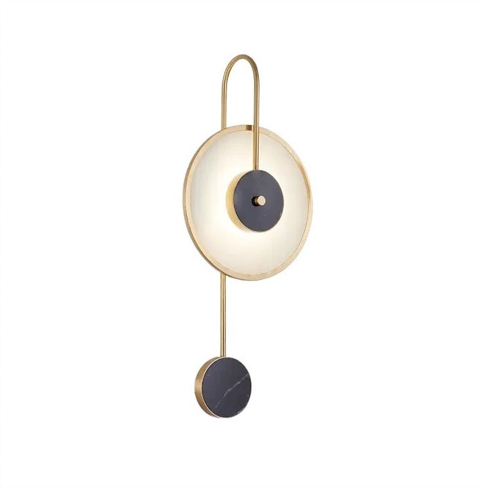 YNIYUJKL Wall Lamp Modern Luxury Copper Wall Lamp Creative Personalized Staircase Corridor Lighting Lamp Bedroom Bedhead Marble Decorative Lamp Wall Mount Light