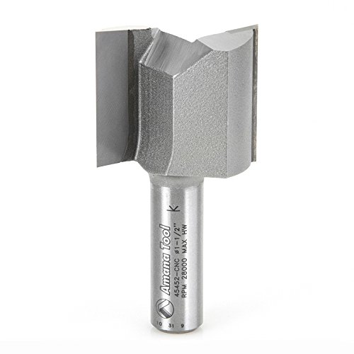 Amana Tool - 45480-CNC Carbide Tipped Straight Plunge High Production 2 Dia x 1-1/4 x 3/4