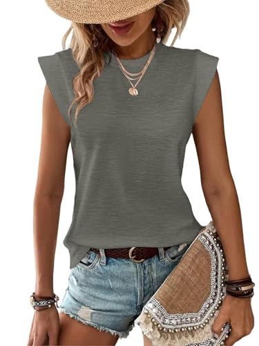 3-Pack Womens Casual Tank Tops Summer Spring Trendy T Shirts Loose Fit Short Cap Sleeve Beach Vacation Clothes 20254