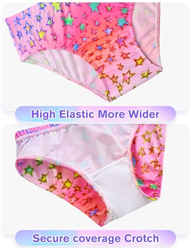 Image of Girls Swimsuit 3 Piece Sleeveless Bathing Suit Sets with Skirt Swimwear Rash Guard for Kids Beach UPF 50+ Sun Protection