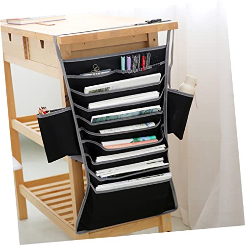 HOMSFOU Organizador de Escritorio Bolsa Colgante para Libros y Almacenamiento Lateral, Accesorio Práctico para Oficina, Estudio y Uso Profesional Color Aleatorio - imagen 4