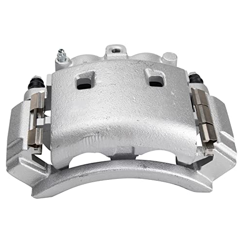 Image of TRQ Rear Left Brake Caliper w /Bracket Drivers Side | For 2003-2008 Dodge Ram 3500 2003 Ram 3500 Van