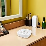 IFANLANDOR Nail Dust Collector Odpylacz Do Paznokci z Cichą Technologią Przenośny Łapacz Pyłu Do Zdobienia Paznokci z Wielokrotnym Filtrem Biały Zbieracz Pyłu